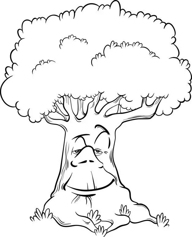 Tranh Tô Màu Cây Xanh Thú Vị Cho Trẻ 15