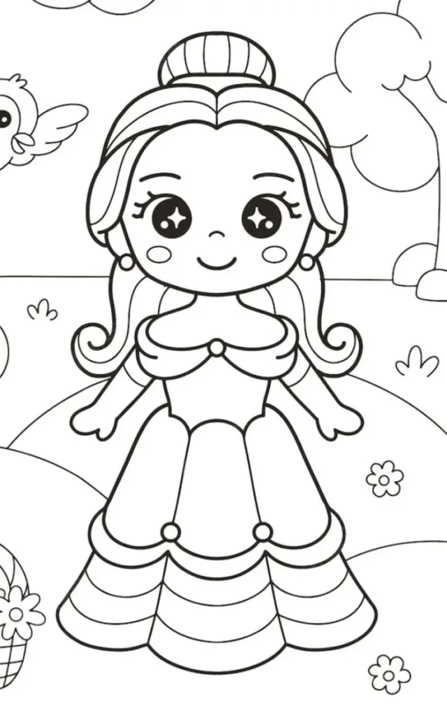 Tranh Tô Màu Cho Bé Gái 10 Tuổi - Hình Ảnh Vui Nhộn 30