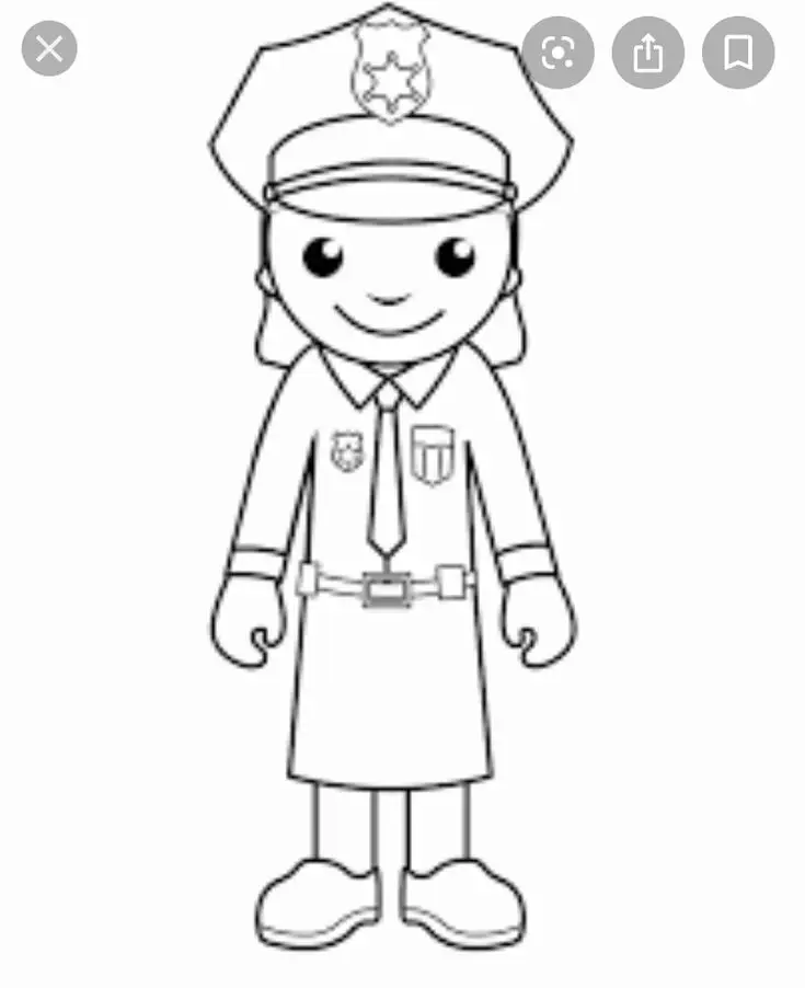 Tranh tô màu chú bộ đội cho trẻ em phát triển sáng tạo 33