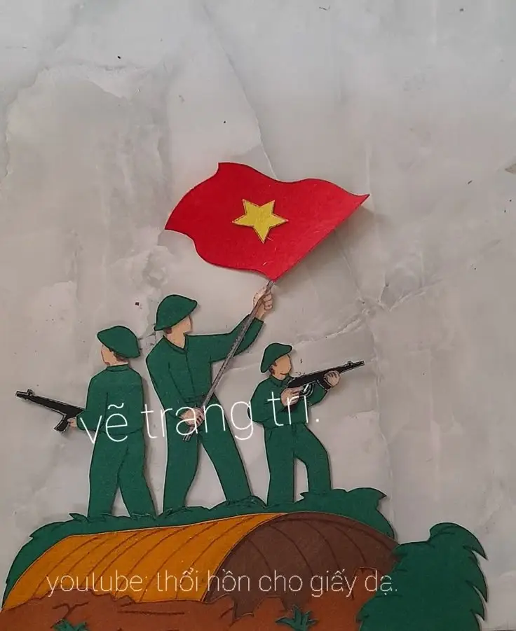 Tranh tô màu chú bộ đội cho trẻ em phát triển sáng tạo 54