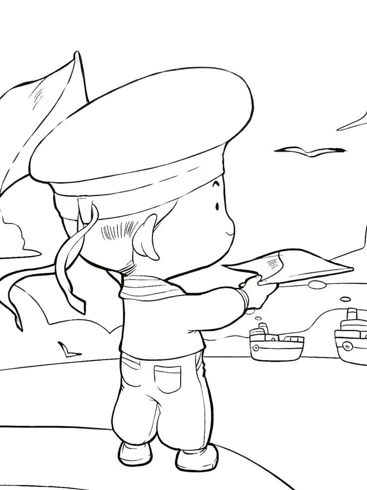 Tranh tô màu chú bộ đội Việt Nam ý nghĩa cho trẻ nhỏ 67