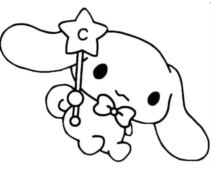 Tranh tô màu Cinnamoroll cute cho fan anime 51