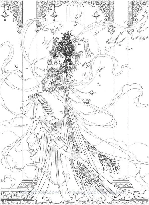 Tranh Tô Màu Cổ Trang: Các Nhân Vật Lịch Sử Qua 50 Hình Ảnh Sáng Tạo 3