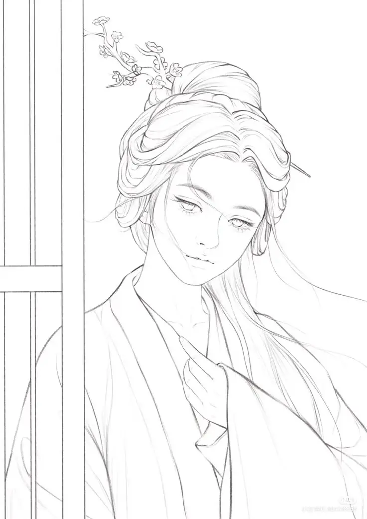 Tranh Tô Màu Cổ Trang: Các Nhân Vật Lịch Sử Qua 50 Hình Ảnh Sáng Tạo 18