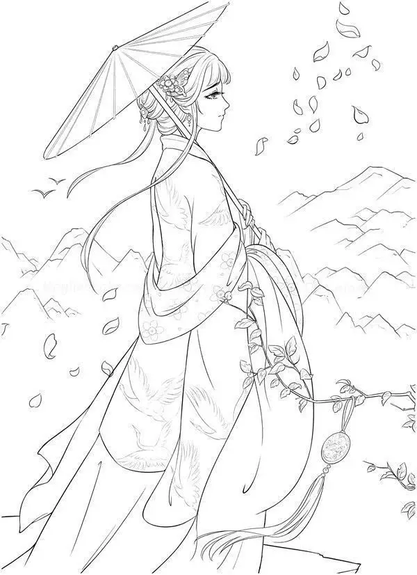 Tranh Tô Màu Cổ Trang: Các Nhân Vật Lịch Sử Qua 50 Hình Ảnh Sáng Tạo 41