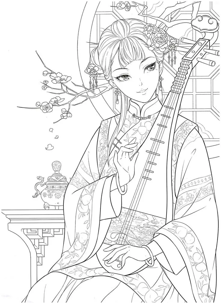 Tranh Tô Màu Cổ Trang: Các Nhân Vật Lịch Sử Qua 50 Hình Ảnh Sáng Tạo 50