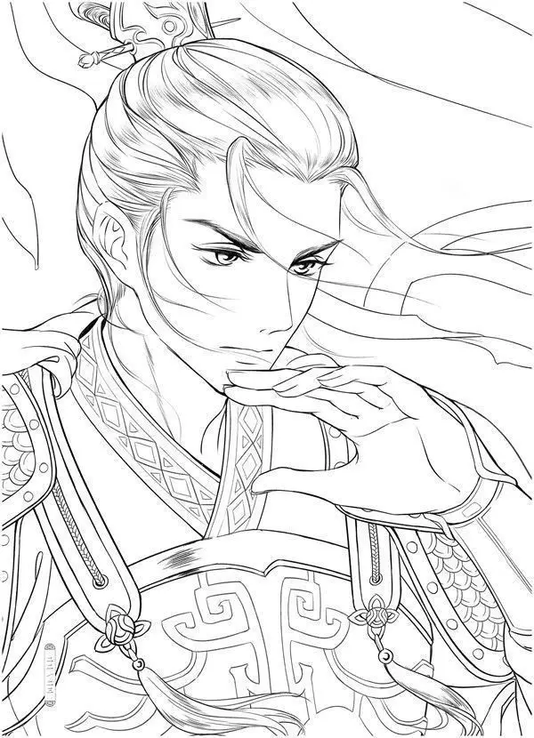 Tranh Tô Màu Cổ Trang: Các Nhân Vật Lịch Sử Qua 50 Hình Ảnh Sáng Tạo 53