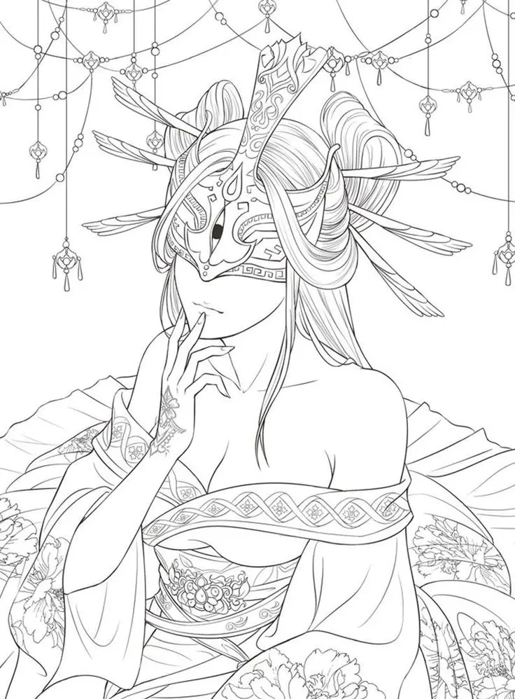 Tranh Tô Màu Cổ Trang: Các Nhân Vật Lịch Sử Qua 50 Hình Ảnh Sáng Tạo 54