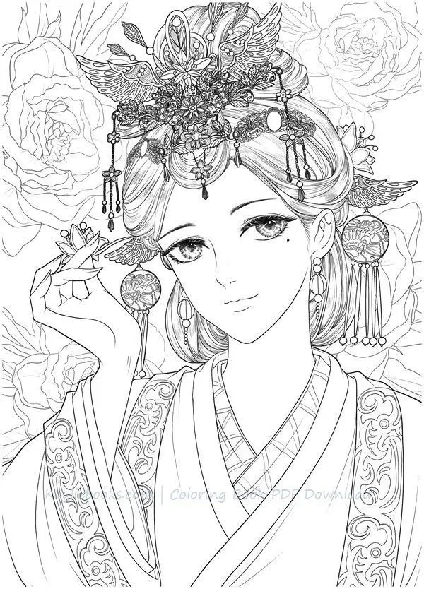Tranh Tô Màu Cổ Trang: Các Nhân Vật Lịch Sử Qua 50 Hình Ảnh Sáng Tạo 61