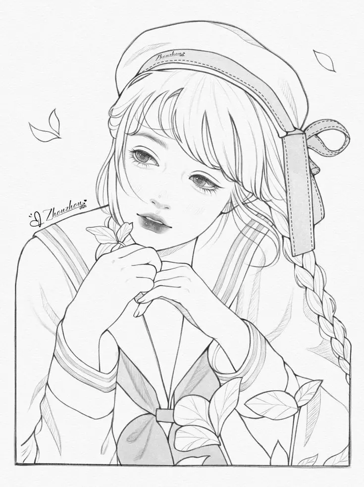 Tranh tô màu con người – Tạo hình vui nhộn 10