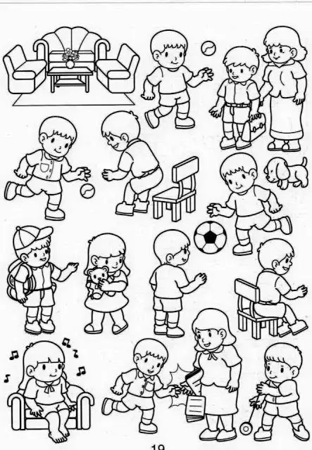 Tranh tô màu con người – Tạo hình vui nhộn 33