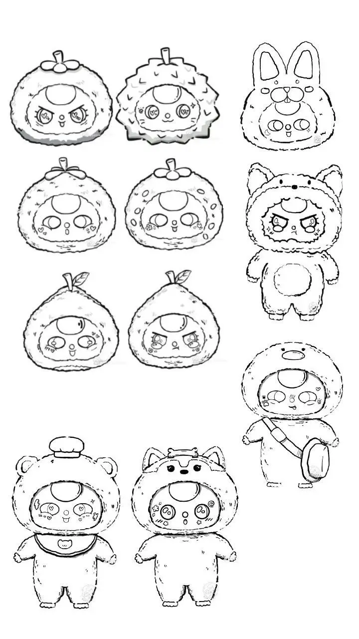 Tranh tô màu con người – Tạo hình vui nhộn 40