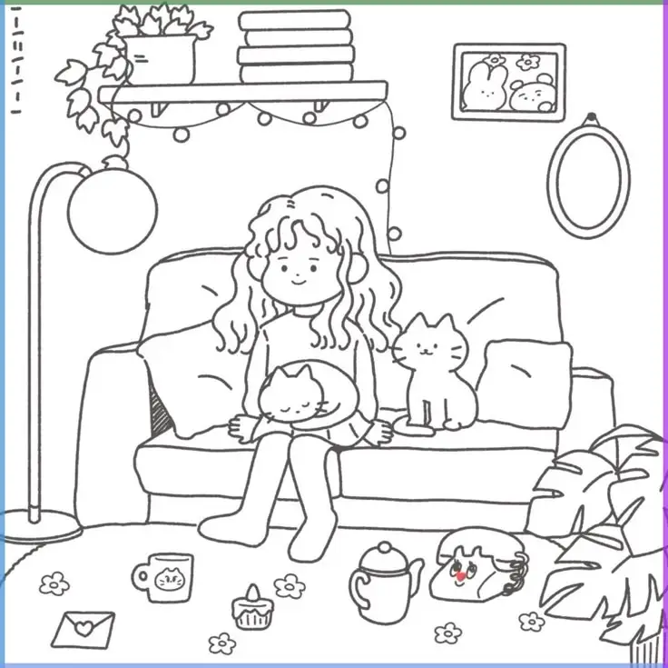 Tranh tô màu con người – Tạo hình vui nhộn 47