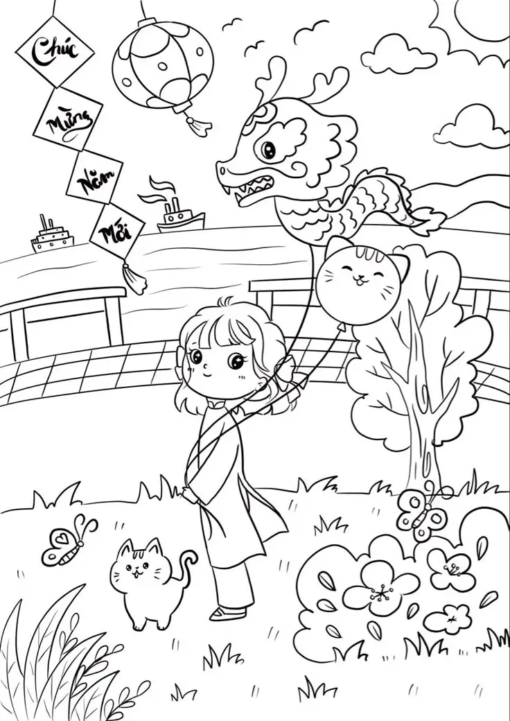 Tranh tô màu con người – Tạo hình vui nhộn 48