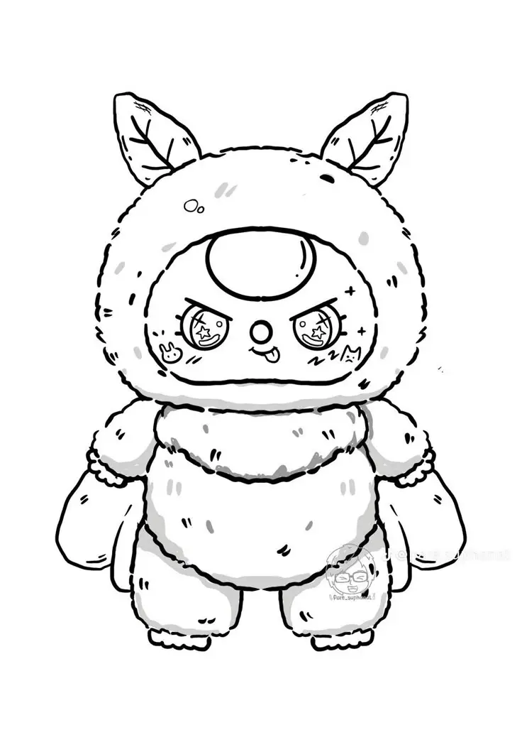 Tranh tô màu con người – Tạo hình vui nhộn 55