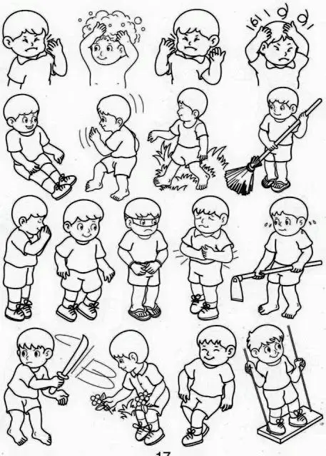 Tranh tô màu con người – Tạo hình vui nhộn 58