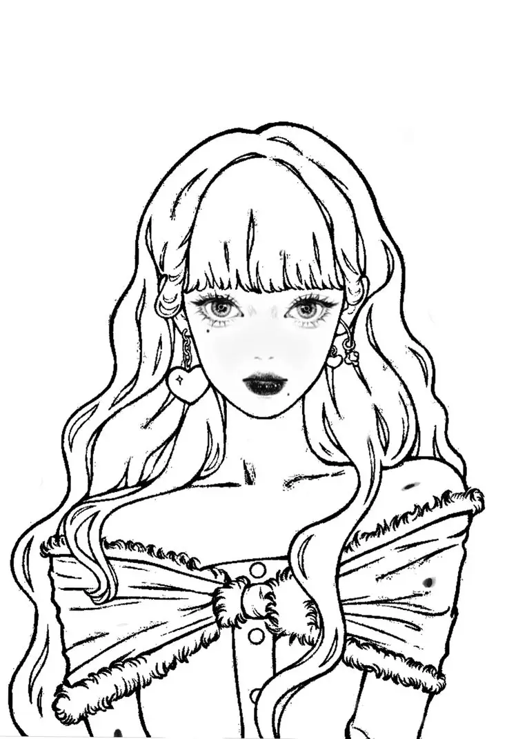 Tranh tô màu con người – Tạo hình vui nhộn 63