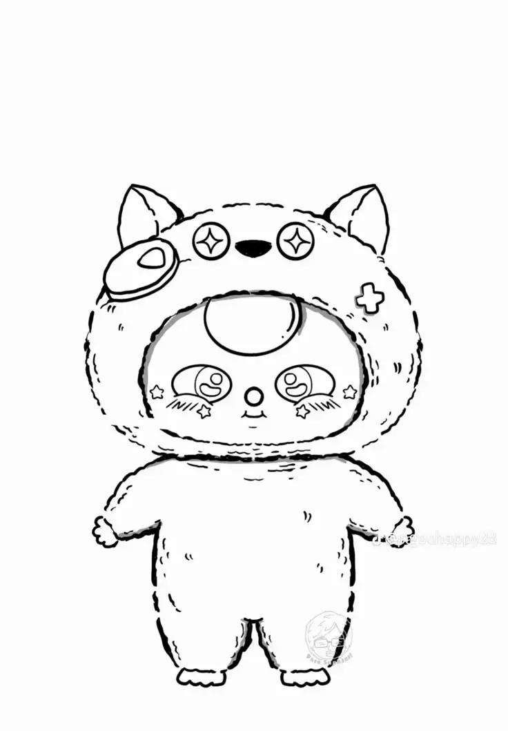 Tranh tô màu con thỏ đáng yêu cho bé 37