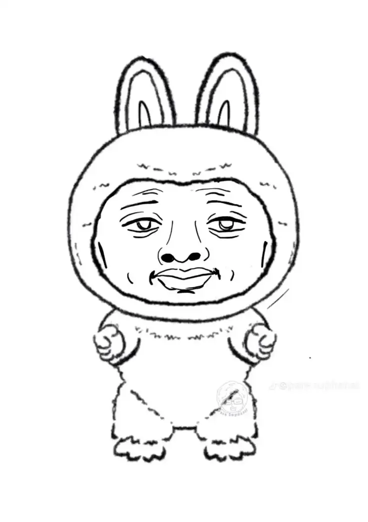 Tranh tô màu con thỏ đáng yêu cho bé 39