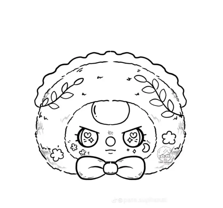 Tranh tô màu con thỏ đáng yêu cho bé 42