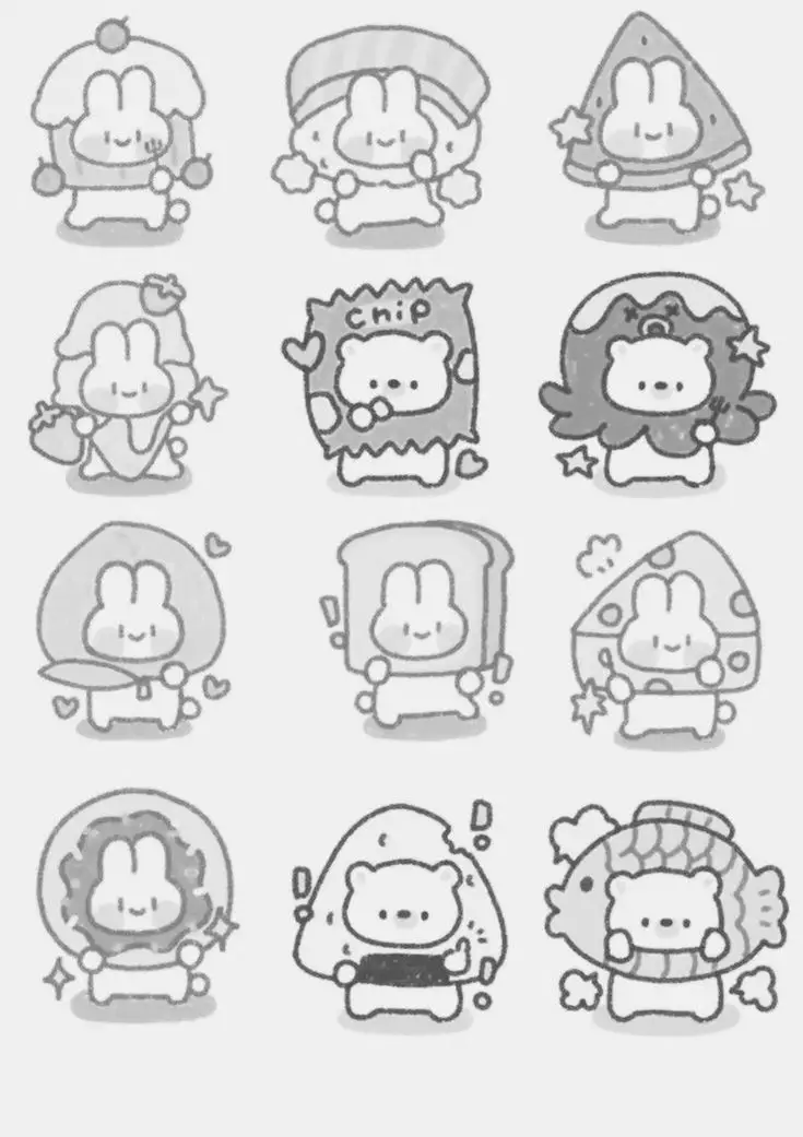 Tranh tô màu con thỏ đáng yêu cho bé 44