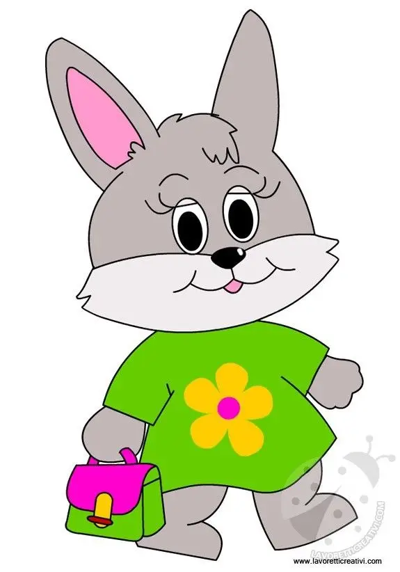 Tranh tô màu con thỏ đáng yêu cho bé 60