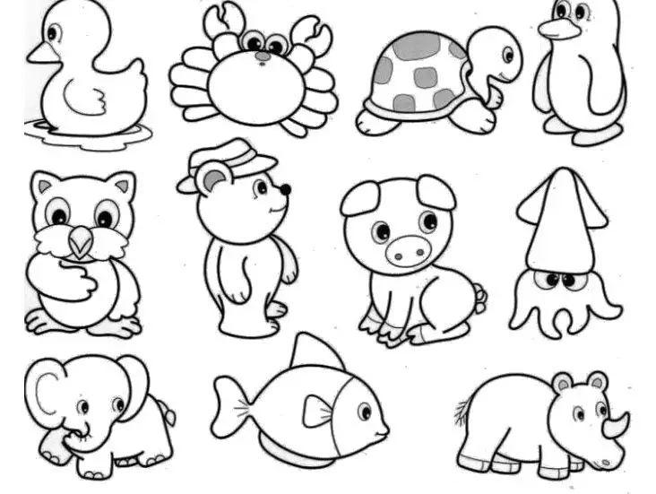 Tranh tô màu con vật cho bé 3 tuổi: Thú vị và bổ ích 12