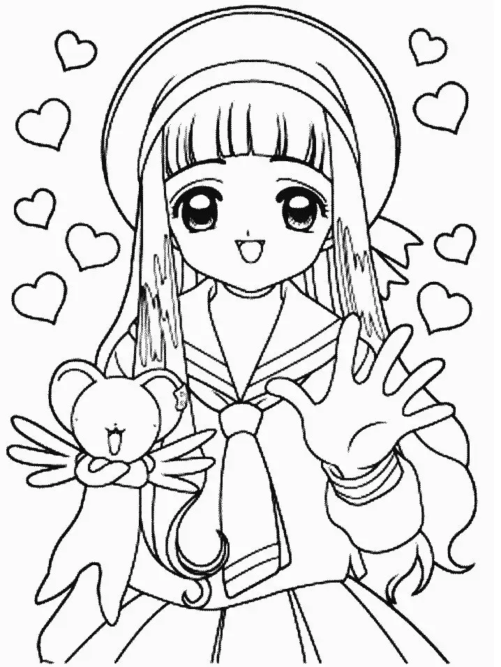 Tranh Tô Màu Công Chúa Anime Cute - Yêu Thích Của Các Bạn Nhỏ 5