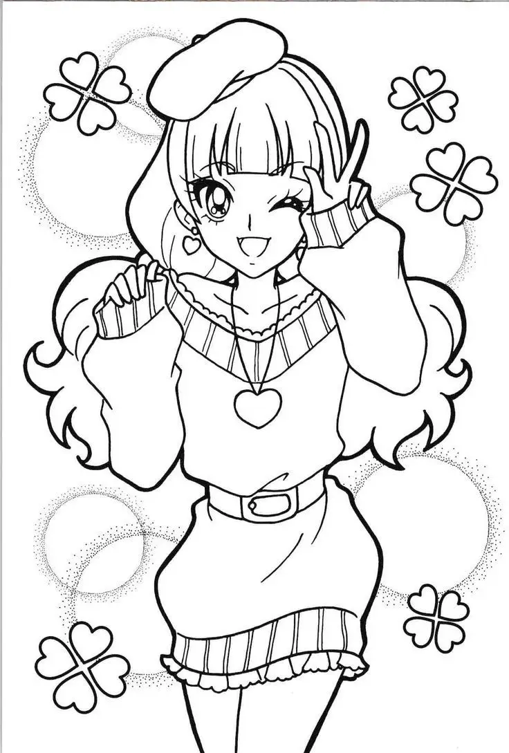 Tranh Tô Màu Công Chúa Anime Cute - Yêu Thích Của Các Bạn Nhỏ 24