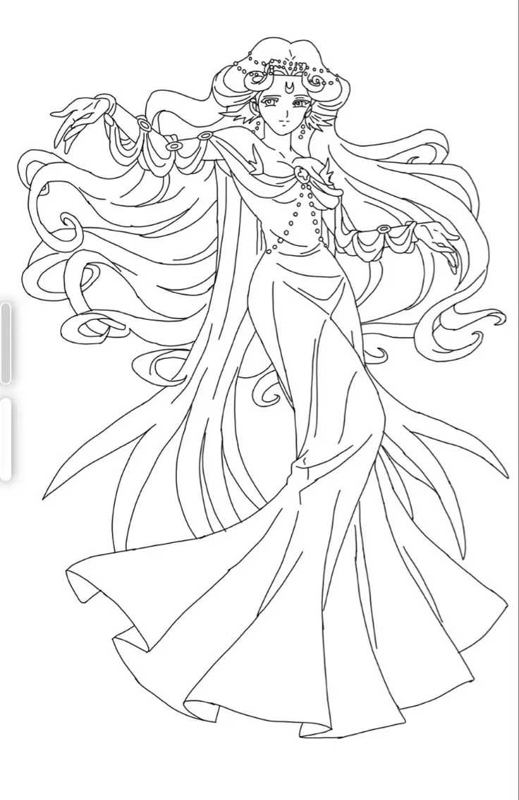 Tranh Tô Màu Công Chúa Anime Ngầu - Bộ Sưu Tập Hình Ảnh Đặc Sắc 18