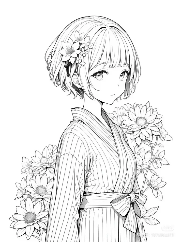 Tranh Tô Màu Công Chúa Chibi: 100 Hình Ảnh Đáng Yêu Để Bé Tô Màu 51