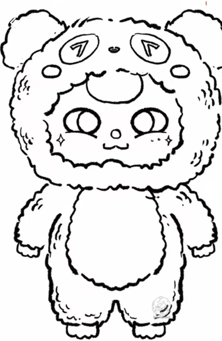 Tranh tô màu cute đơn giản cho bé tập tô 19