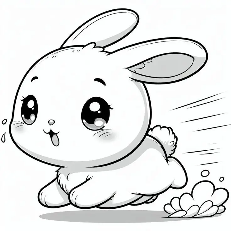 Tranh tô màu cute đơn giản cho bé tập tô 53