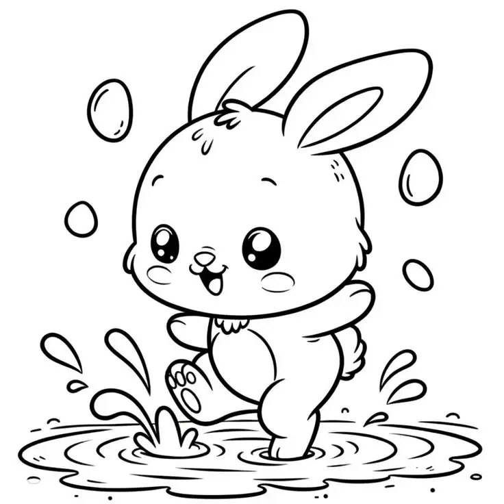 Tranh tô màu cute phô mai que cho bé sáng tạo 55