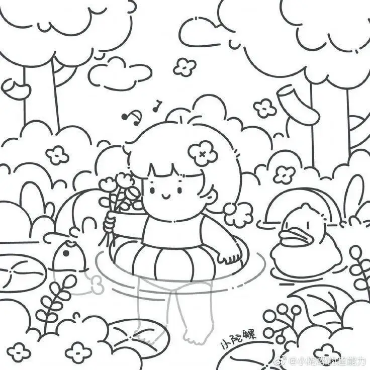 Tranh Tô Màu Dễ Thương Cho Trẻ Em 11