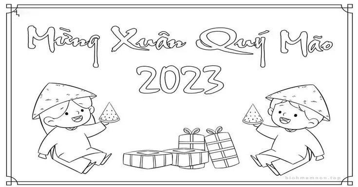 Tranh Tô Màu Đèn Ông Sao Trung Thu Vui Tươi 49