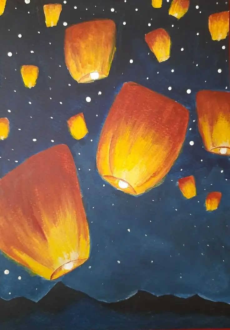 Tranh Tô Màu Đèn Trung Thu - Không Gian Tết Truyền Thống 58