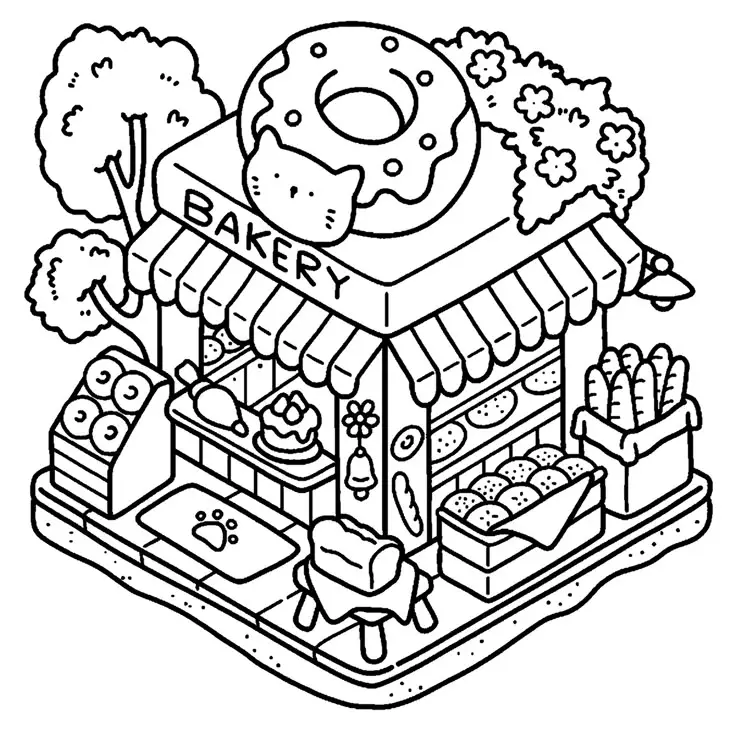 Tranh tô màu gacha club siêu dễ thương 49