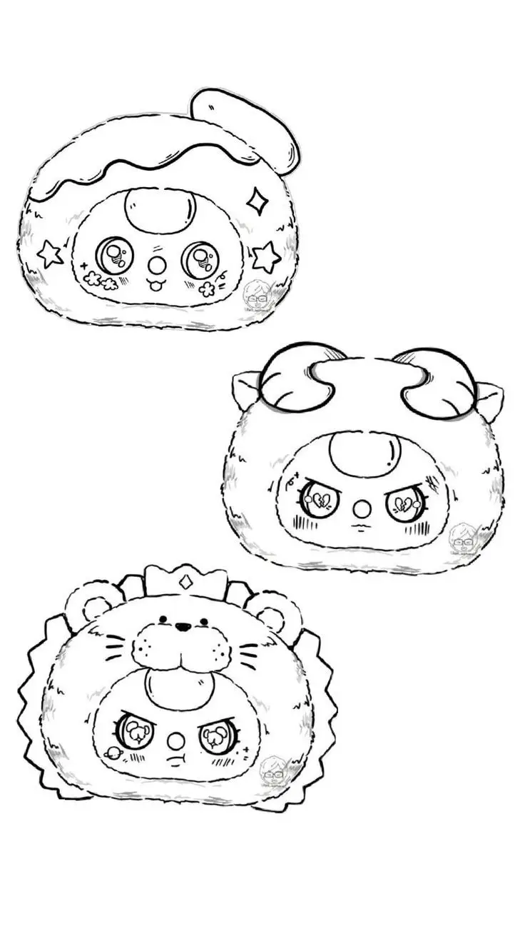 Tranh Tô Màu Gấu Dâu - Hình Ảnh Dễ Thương Cho Bé 15