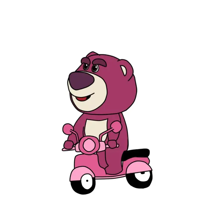 Tranh Tô Màu Gấu Dâu - Hình Ảnh Dễ Thương Cho Bé 21