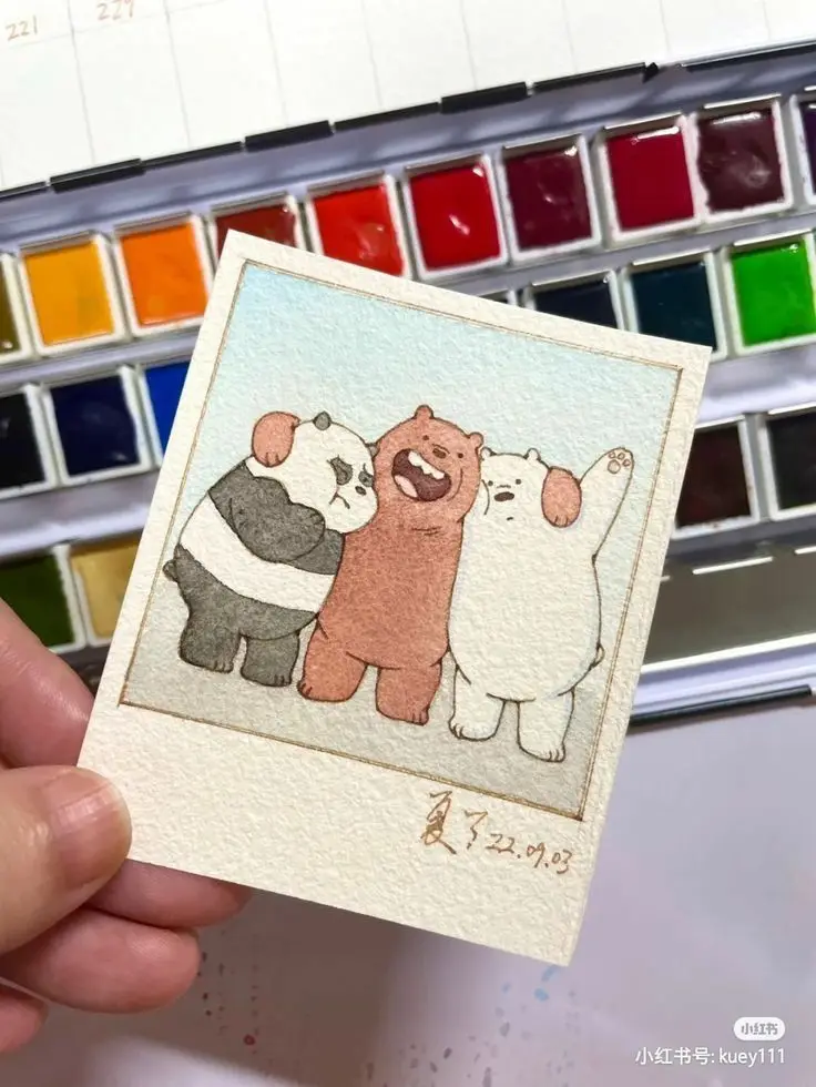 Tranh Tô Màu Gấu Dâu - Hình Ảnh Dễ Thương Cho Bé 52