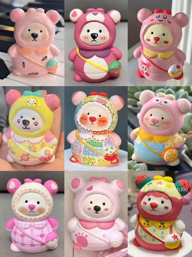 Tranh Tô Màu Gấu Dâu - Hình Ảnh Dễ Thương Cho Bé 53