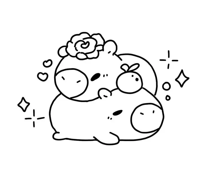 Hình Ảnh Tô Màu Gấu Dâu Cute Dành Cho Bé 19