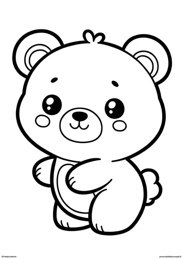 Hình Ảnh Tô Màu Gấu Dâu Cute Dành Cho Bé 22