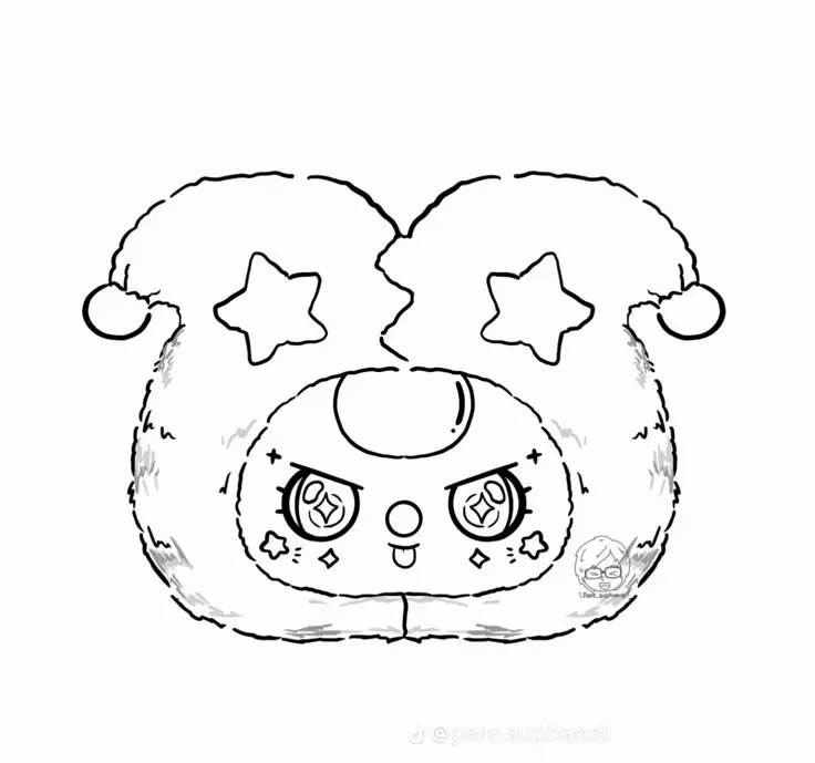 Hình Ảnh Tô Màu Gấu Dâu Cute Dành Cho Bé 53