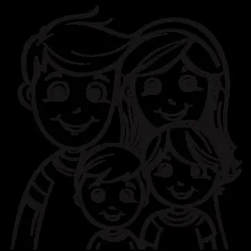 Tranh Tô Màu Gia Đình 4 Người Hạnh Phúc 19