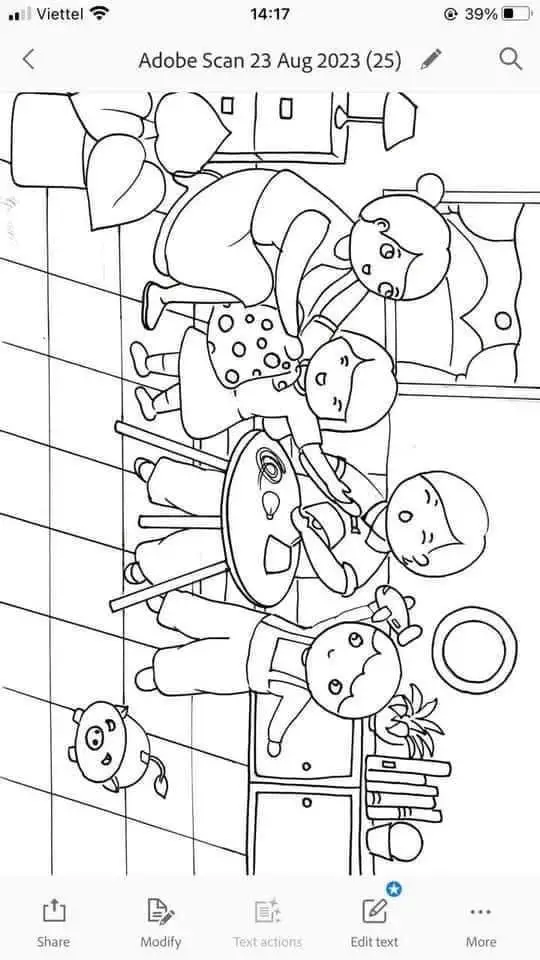 Tranh Tô Màu Gia Đình 4 Người Hạnh Phúc 24