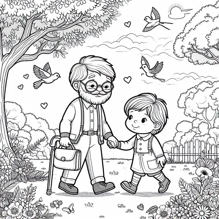 Tranh Tô Màu Gia Đình 4 Người Hạnh Phúc 39