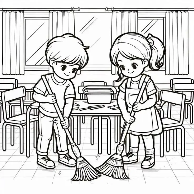 Tranh Tô Màu Gia Đình 4 Người Hạnh Phúc 61