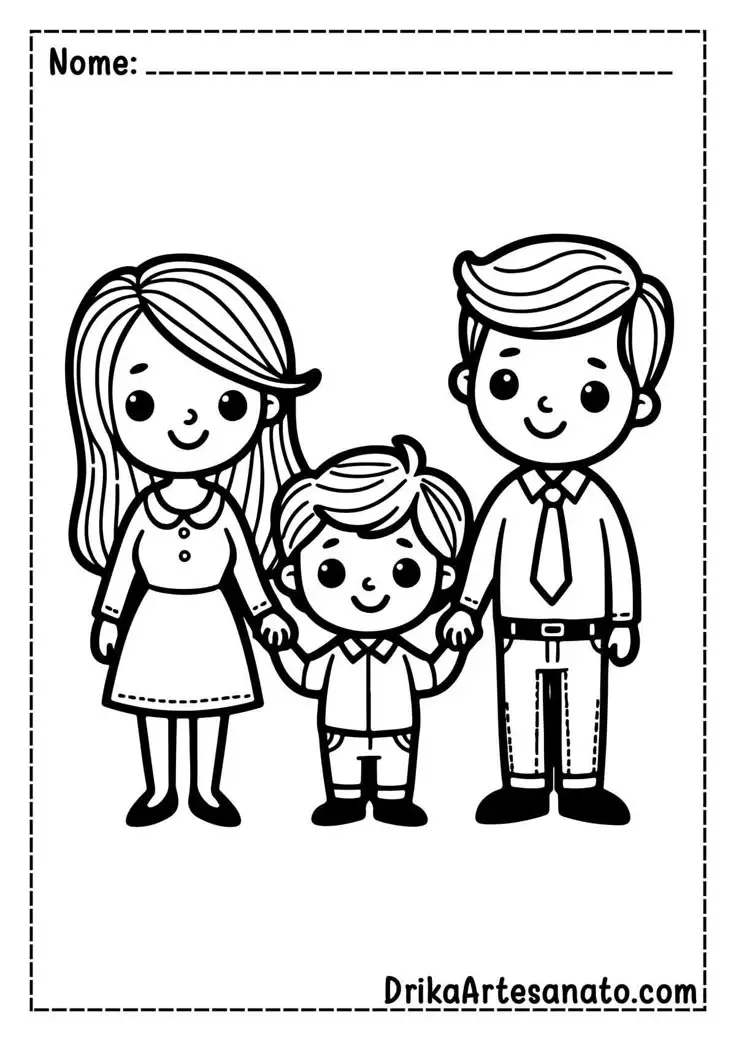 Tranh Tô Màu Gia Đình 4 Người Hạnh Phúc 64